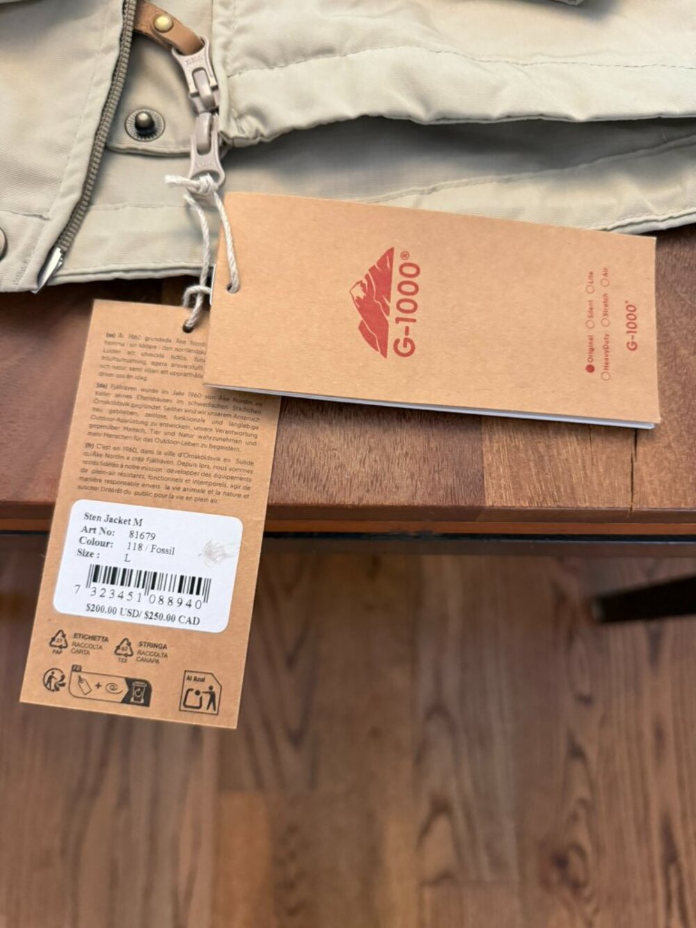 Fjallraven Ovik Stencollar Jacket in Size L - Picture 3 of 8